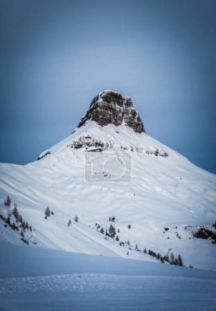 Photo for Ski slopes of Ciampac ski area, Canazei, Val di Fassa, Dolomites, Italy. January 2024 - Royalty Free Image