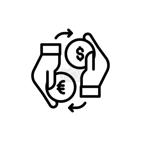 Illustration for Money Exchange icon in vector. Logotype - Royalty Free Image
