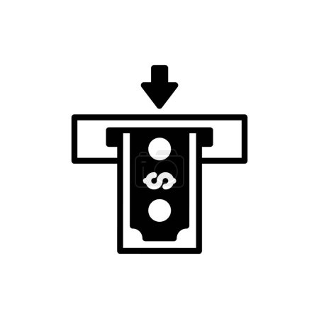 Geldautomaten-Geld-Symbol im Vektor. Logotyp