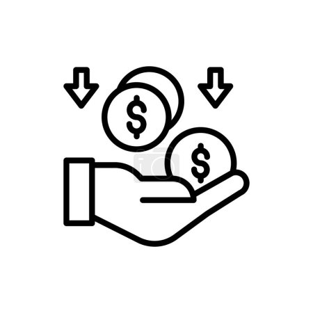 Ilustración de Icono de ingresos en vector. Logotipo - Imagen libre de derechos