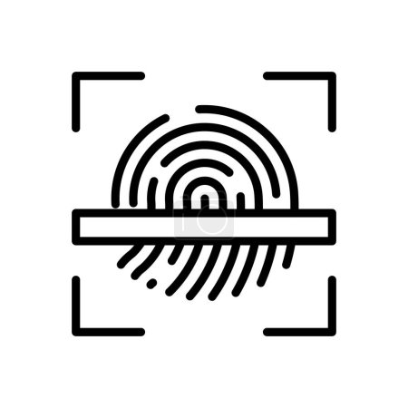 Téléchargez les illustrations : Icône Signature cryptographique dans le vecteur. Logotype - en licence libre de droit