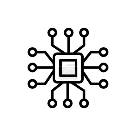 Ilustración de Icono artificial en vector. Logotipo - Imagen libre de derechos