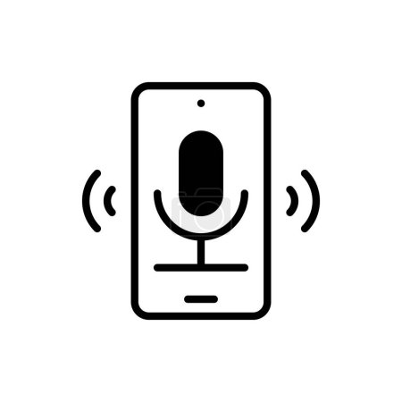 Illustration for Voice Assistant icon in vector. Logotype - Royalty Free Image