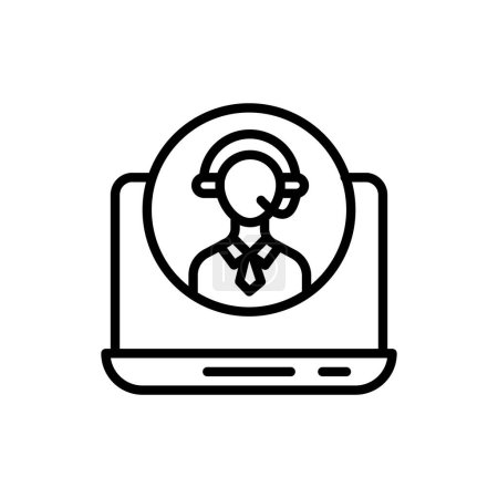 Illustration for Assistant icon in vector. Logotype - Royalty Free Image