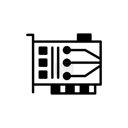 Network Card icon in vector. Logotype