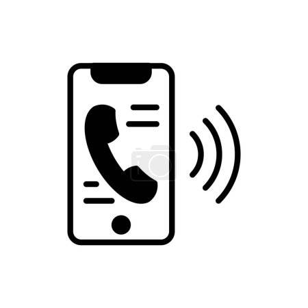 Icono del teléfono móvil en vector. Logotipo