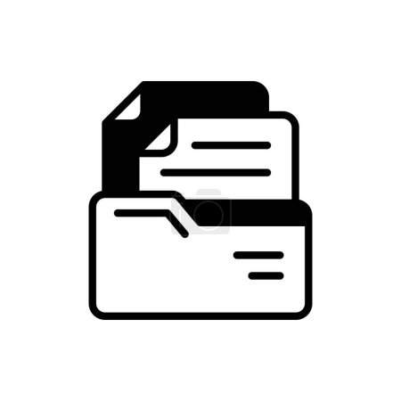 Illustration for Documents icon in vector. Logotype - Royalty Free Image