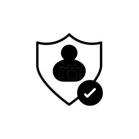 Ilustración de Cuenta Verificar icono en vector. Logotipo - Imagen libre de derechos