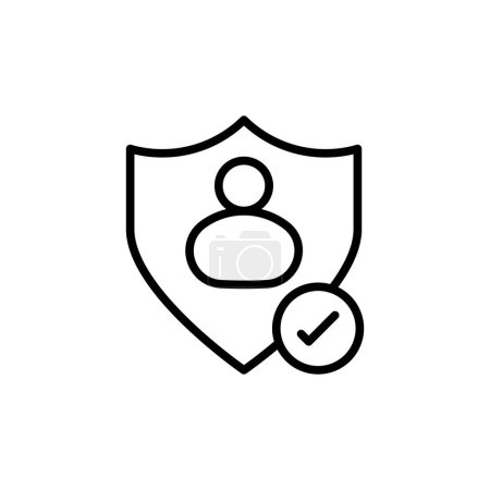 Ilustración de Cuenta Verificar icono en vector. Logotipo - Imagen libre de derechos