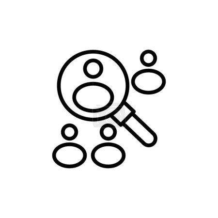 Ilustración de Recruitment icon in vector. Logotype - Imagen libre de derechos