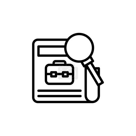 Ilustración de Icono de búsqueda de empleo en vector. Logotipo - Imagen libre de derechos