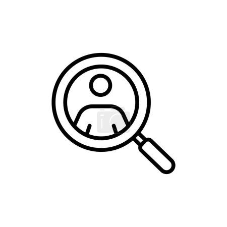 Illustration for Job Candidate icon in vector. Logotype - Royalty Free Image