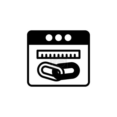 Illustration for Backlink Checker icon in vector. Logotype - Royalty Free Image