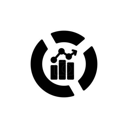 Illustration for Market Analysis icon in vector. Logotype - Royalty Free Image