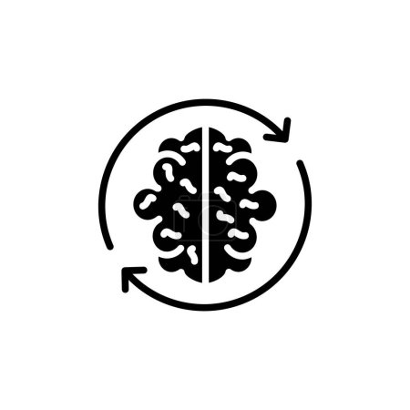 Illustration for Mind Refresh icon in vector. Logotype - Royalty Free Image