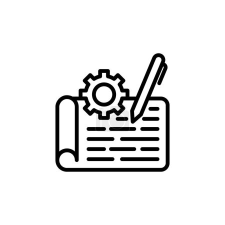 Illustration for Engineering icon in vector. Logotype - Royalty Free Image