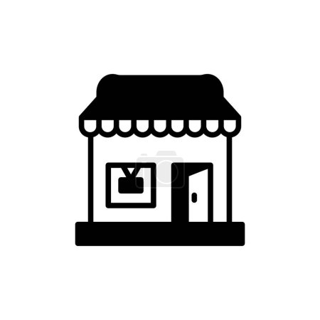 Ilustración de Tienda Abrir icono en vector. Logotipo - Imagen libre de derechos