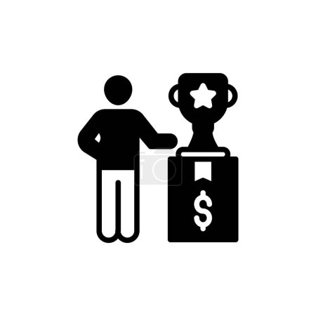 Ilustración de Business Winner icon in vector. Logotype - Imagen libre de derechos
