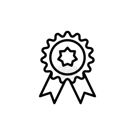 Illustration for Award Badge icon in vector. Logotype - Royalty Free Image