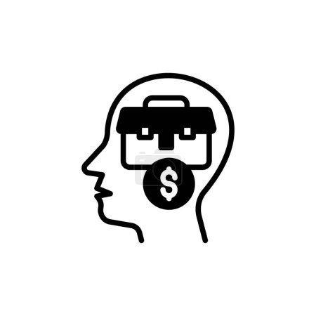 Illustration for Business Mind icon in vector. Logotype - Royalty Free Image