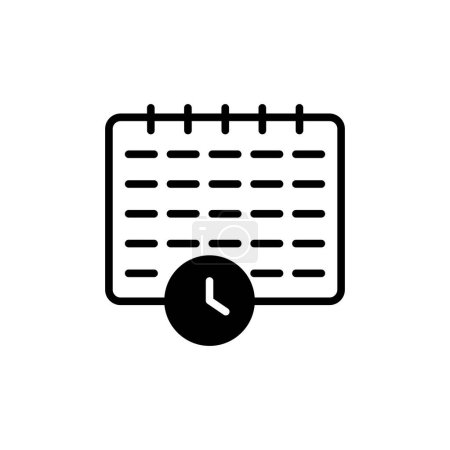 Illustration for Event Schedule icon in vector. Logotype - Royalty Free Image