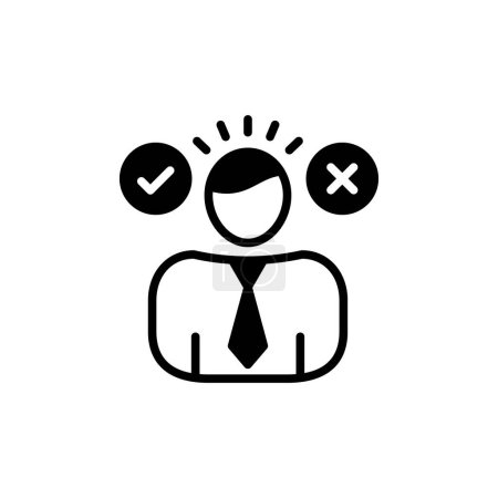 Illustration for Decision Making icon in vector. Logotype - Royalty Free Image