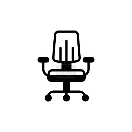 Illustration for Office Chair icon in vector. Logotype - Royalty Free Image