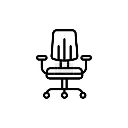 Illustration for Office Chair icon in vector. Logotype - Royalty Free Image