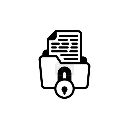 Illustration for Confidential Project icon in vector. Logotype - Royalty Free Image