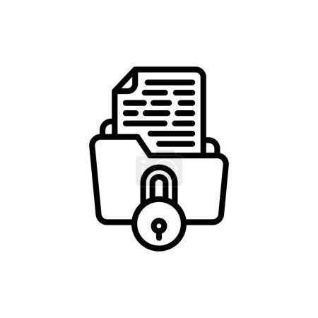 Illustration for Confidential Project icon in vector. Logotype - Royalty Free Image
