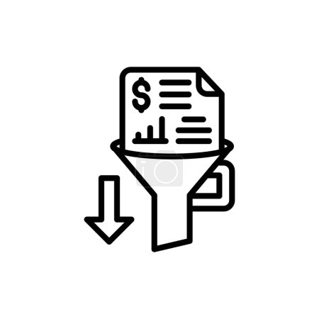 Téléchargez les illustrations : Project Data Filtering icon in vector. Logotype - en licence libre de droit