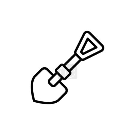 Illustration for Shovel icon in vector. Logotype - Royalty Free Image