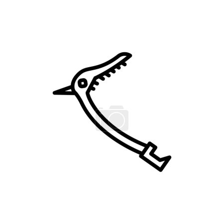 Illustration for Ice Axe icon in vector. Logotype - Royalty Free Image
