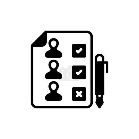 Ilustración de Candidates icon in vector. Logotype - Imagen libre de derechos