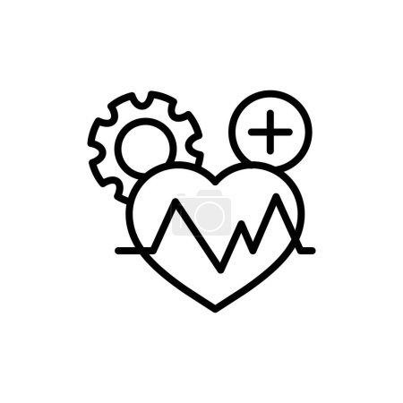 Ilustración de Managed Care icon in vector. Logotype - Imagen libre de derechos