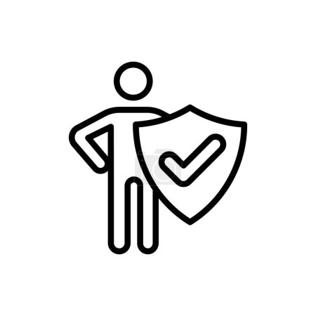 Illustration for Dependability icon in vector. Logotype - Royalty Free Image