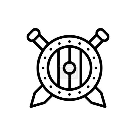 Ilustración de Courage icon in vector. Logotype - Imagen libre de derechos