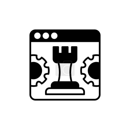 Ilustración de Strategy Tools icon in vector. Logotype - Imagen libre de derechos