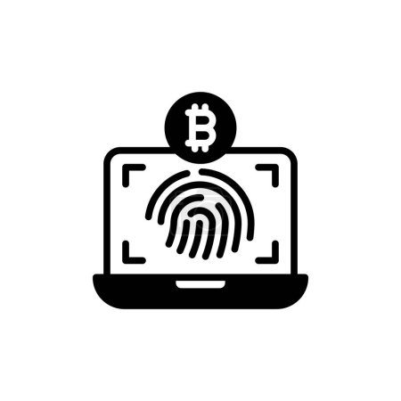 Illustration for Cryptographic Signature icon in vector. Logotype - Royalty Free Image