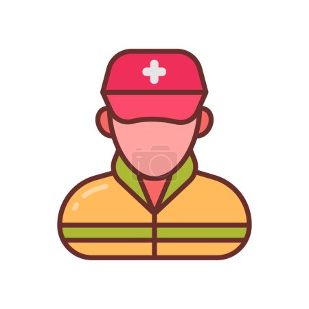 Illustration for First Responder icon in vector. Logotype - Royalty Free Image