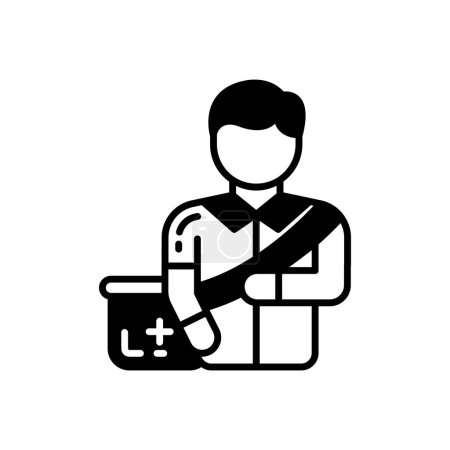 Illustration for Paramedics icon in vector. Logotype - Royalty Free Image