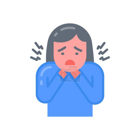 Illustration for Choking icon in vector. Logotype - Royalty Free Image