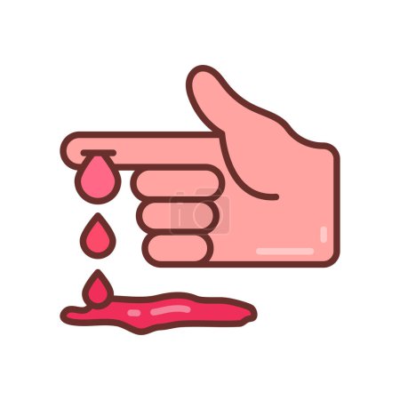Illustration for Blood Loss icon in vector. Logotype - Royalty Free Image