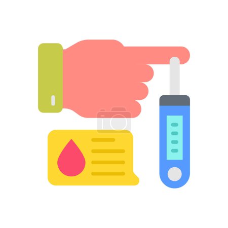 Ilustración de Icono de emergencia diabética en vector. Logotipo - Imagen libre de derechos