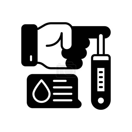 Icono de emergencia diabética en vector. Logotipo