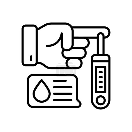 Illustration for Diabetic Emergency icon in vector. Logotype - Royalty Free Image