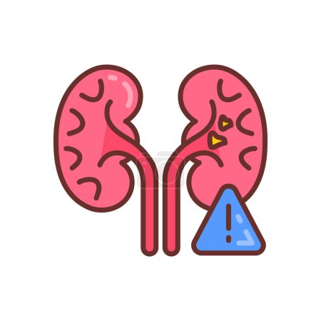 Illustration for Organ Failure icon in vector. Logotype - Royalty Free Image