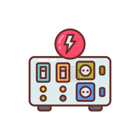 Illustration for Inverter icon in vector. Logotype - Royalty Free Image