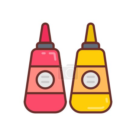 Ilustración de Icono de salsas en vector. Logotipo - Imagen libre de derechos