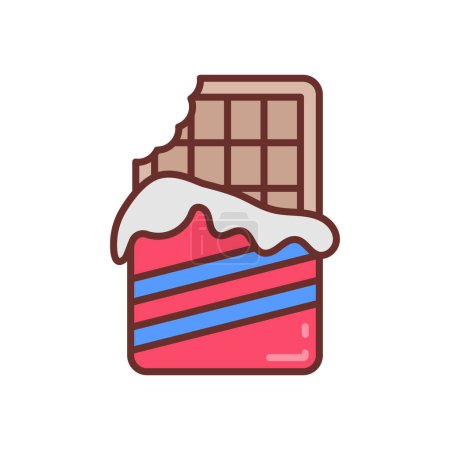Ilustración de Icono de chocolate en vector. Logotipo - Imagen libre de derechos